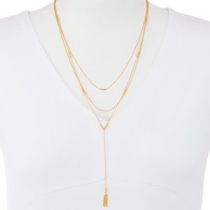 Gorjana Joplin Lariat Necklace in Gold